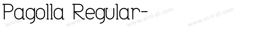 Pagolla Regular字体转换